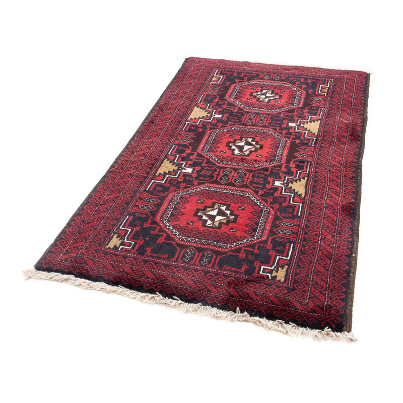 Belutsch Teppich 175 x 95 cm - dunkelrot