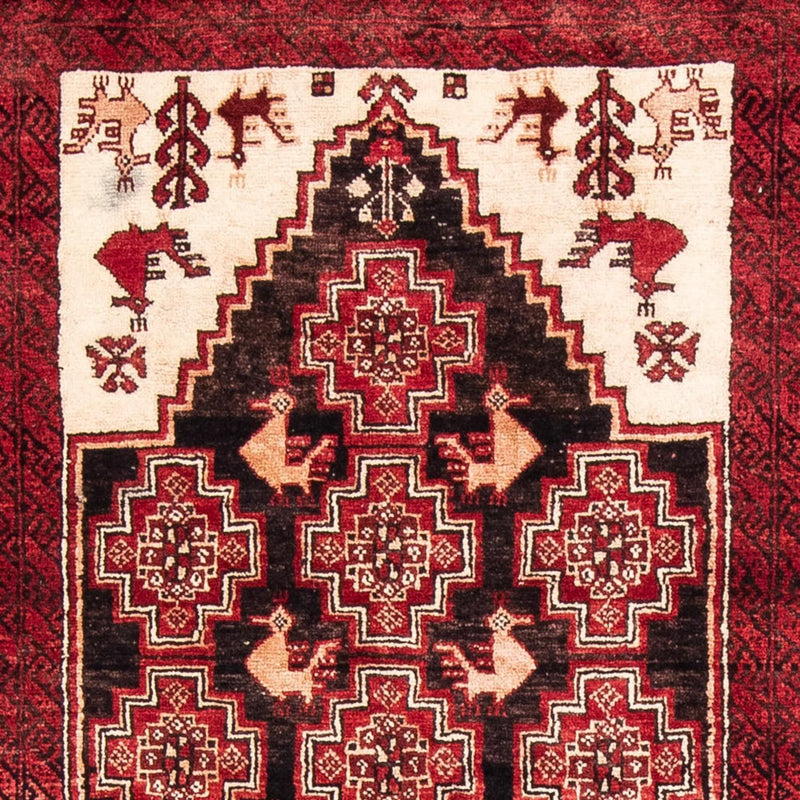 Tapis de couloir Tapis Belutsch - 202 x 100 cm - rouge