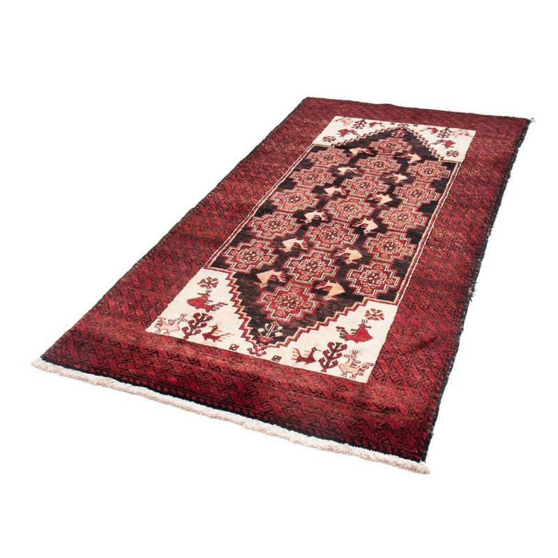 Tapis de couloir Tapis Belutsch - 202 x 100 cm - rouge