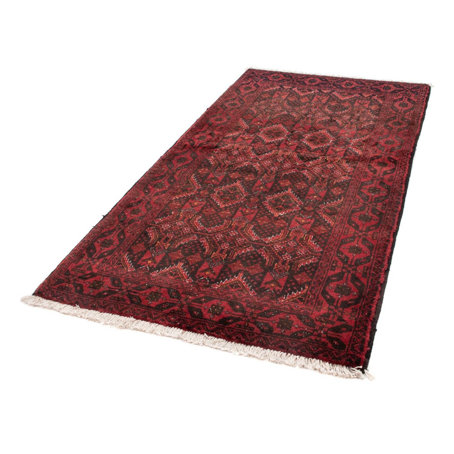 Belutsch Teppich 196 x 100 cm - rot