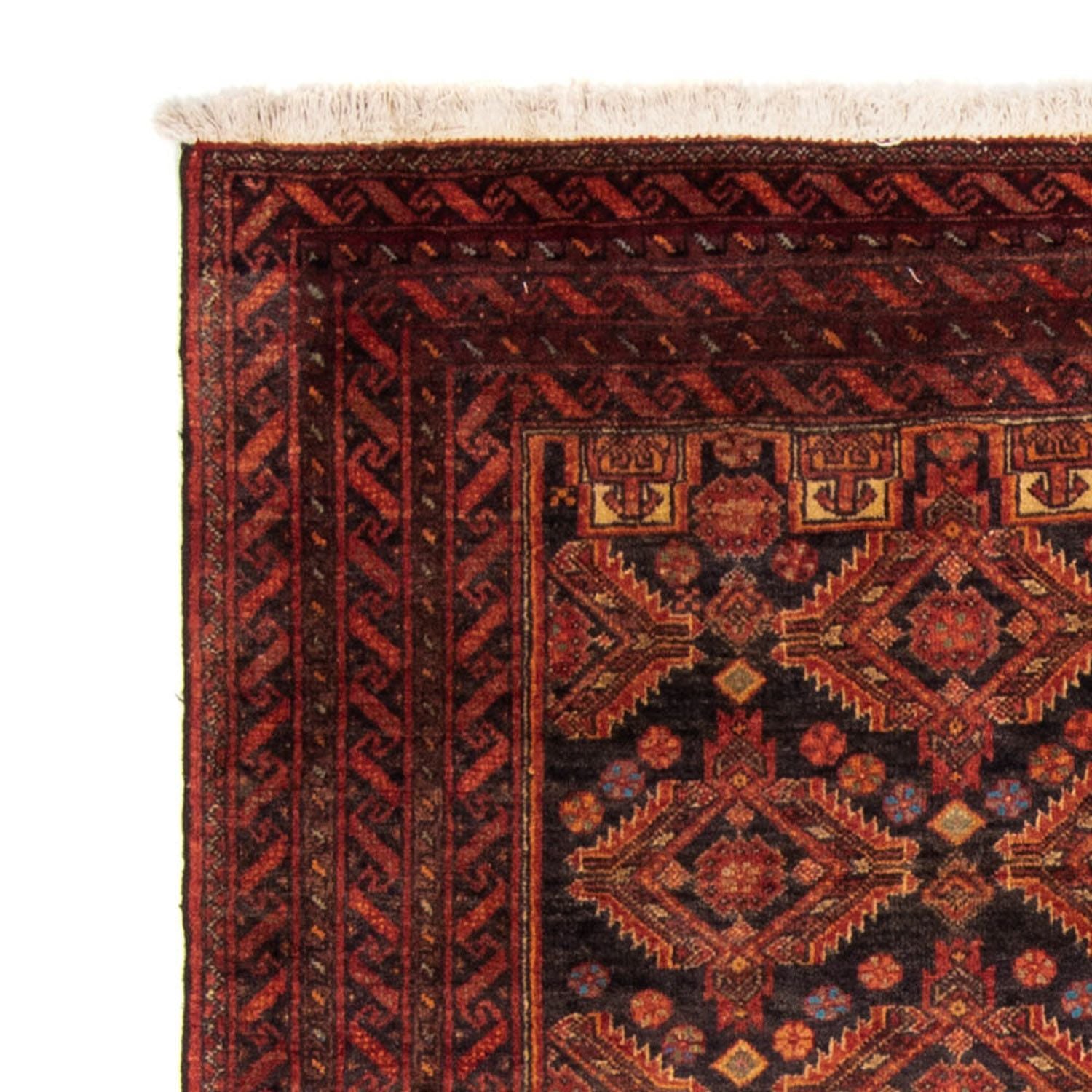 Tapis de couloir Tapis Belutsch - 189 x 102 cm - rouille