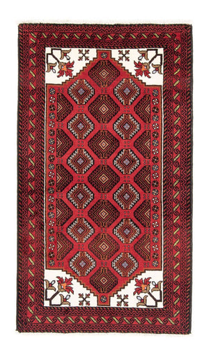 Tapis de couloir Tapis Belutsch - 194 x 102 cm - rouge