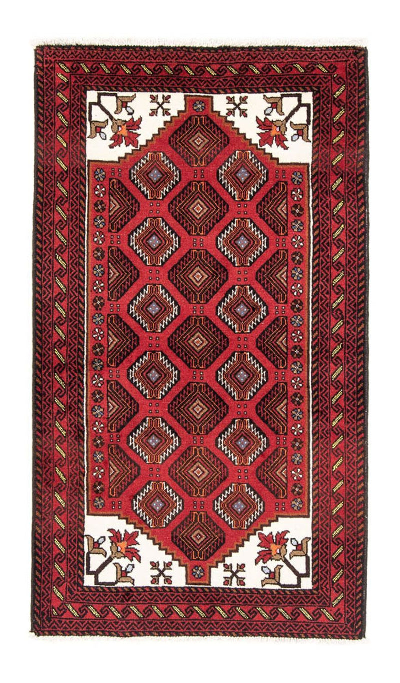 Tapis de couloir Tapis Belutsch - 194 x 102 cm - rouge