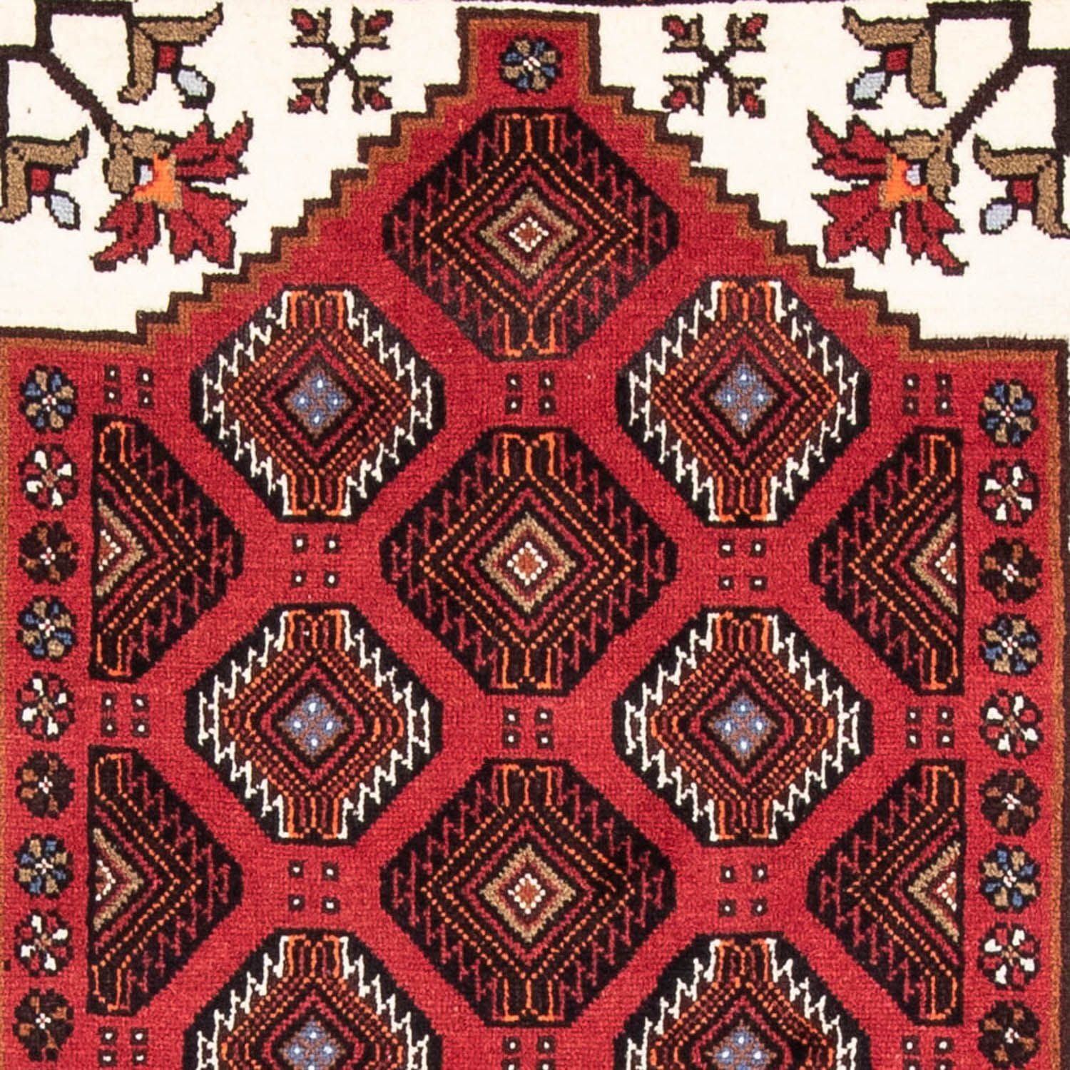 Tapis de couloir Tapis Belutsch - 194 x 102 cm - rouge