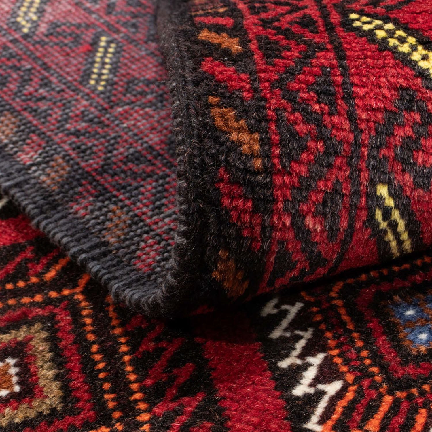 Tapis de couloir Tapis Belutsch - 194 x 102 cm - rouge