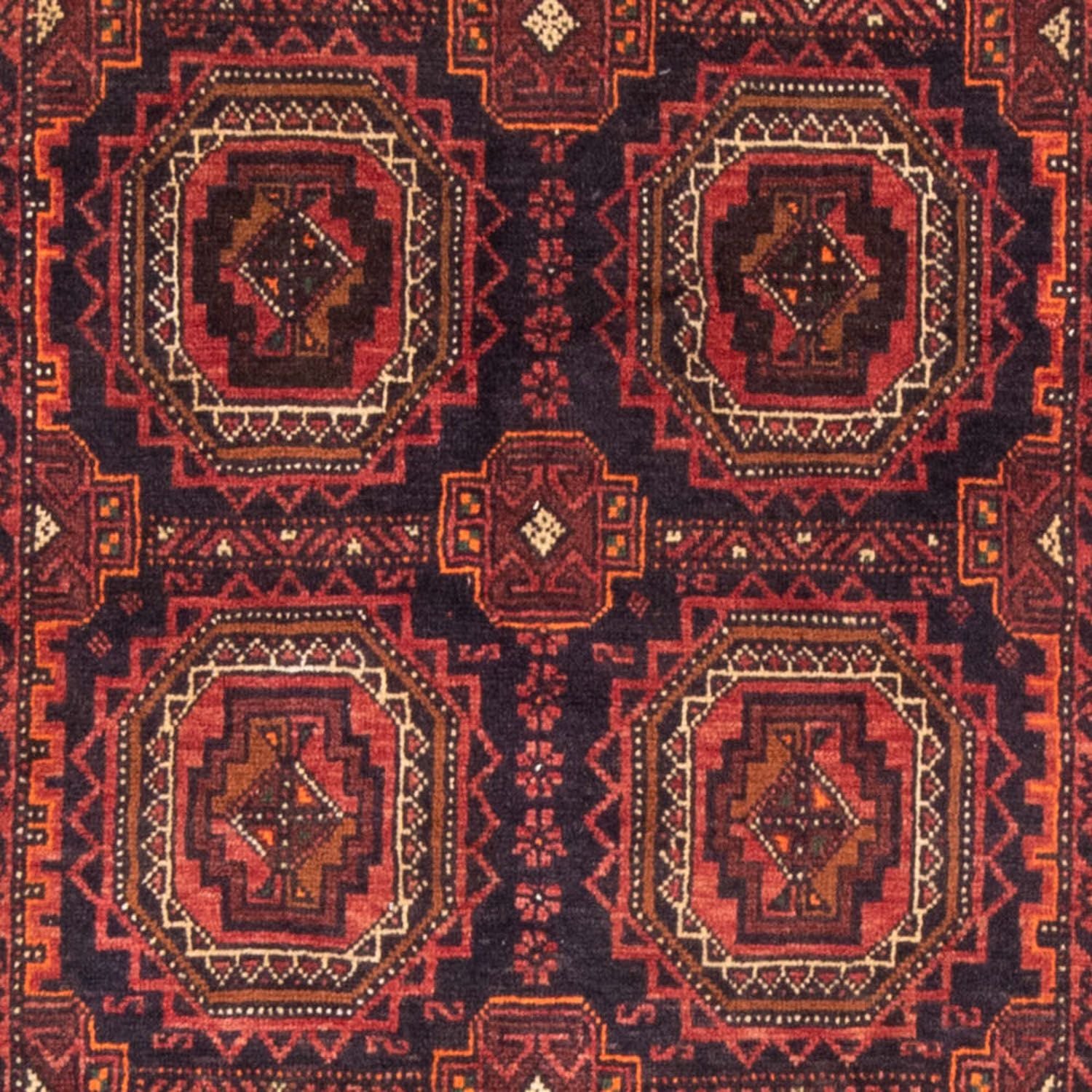 Tapis de couloir Tapis Belutsch - 200 x 106 cm - rouge clair
