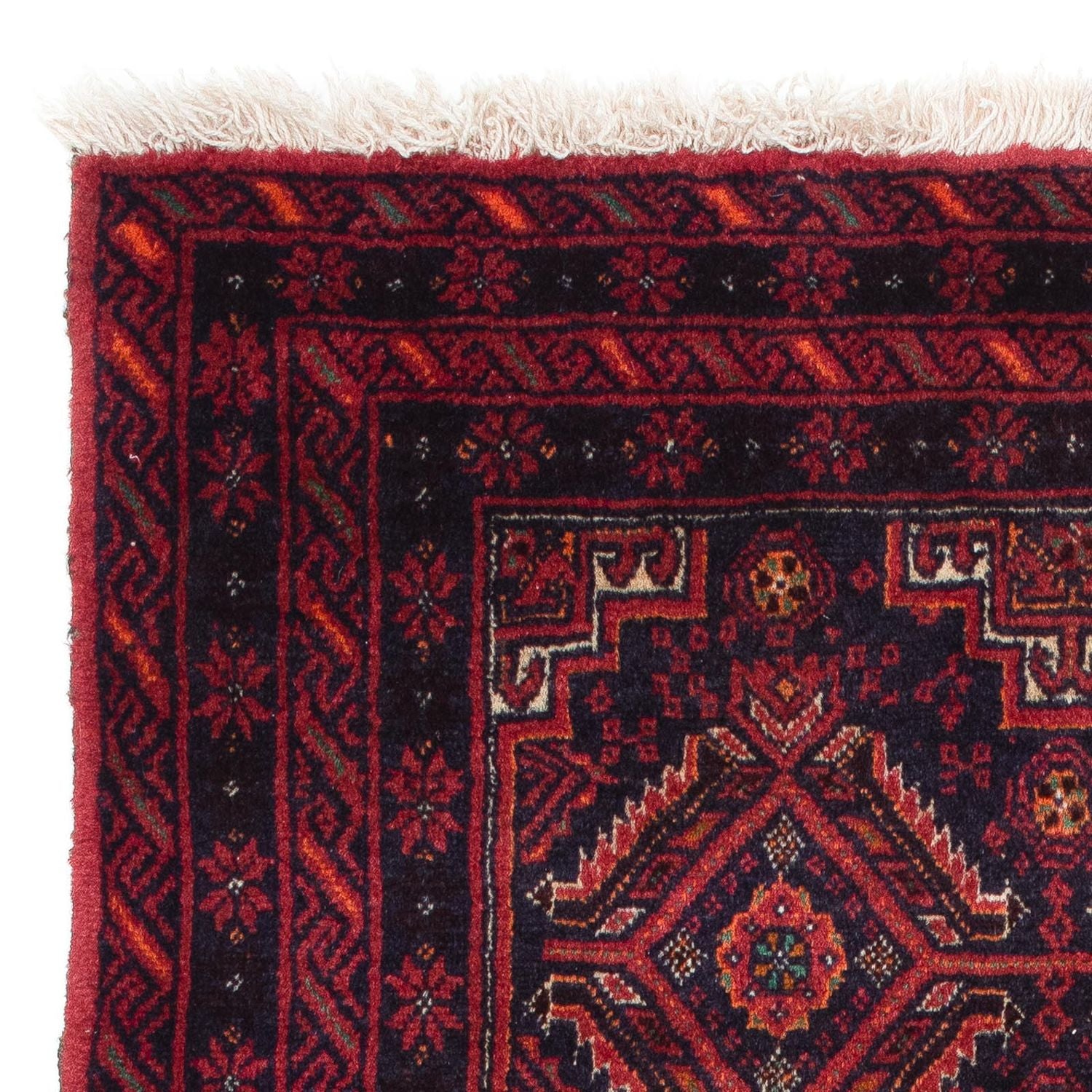 Tapis Belutsch - 169 x 136 cm - rouge foncé