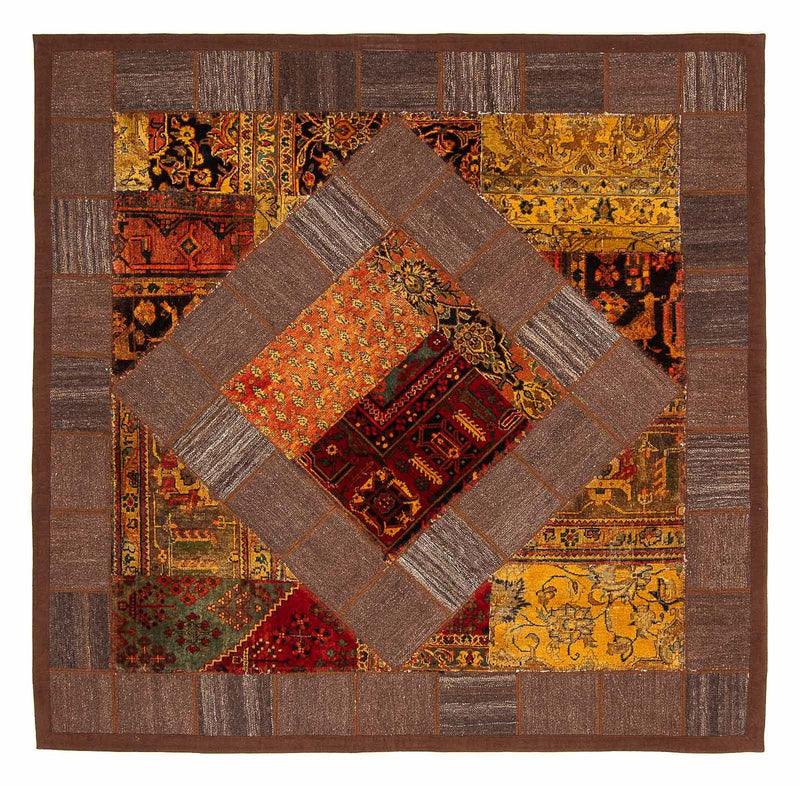 Tapis Kelim - Oriental carré  - 180 x 179 cm - multicolore