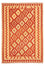 Tapis Kelim - Oriental - 206 x 152 cm - rouge foncé