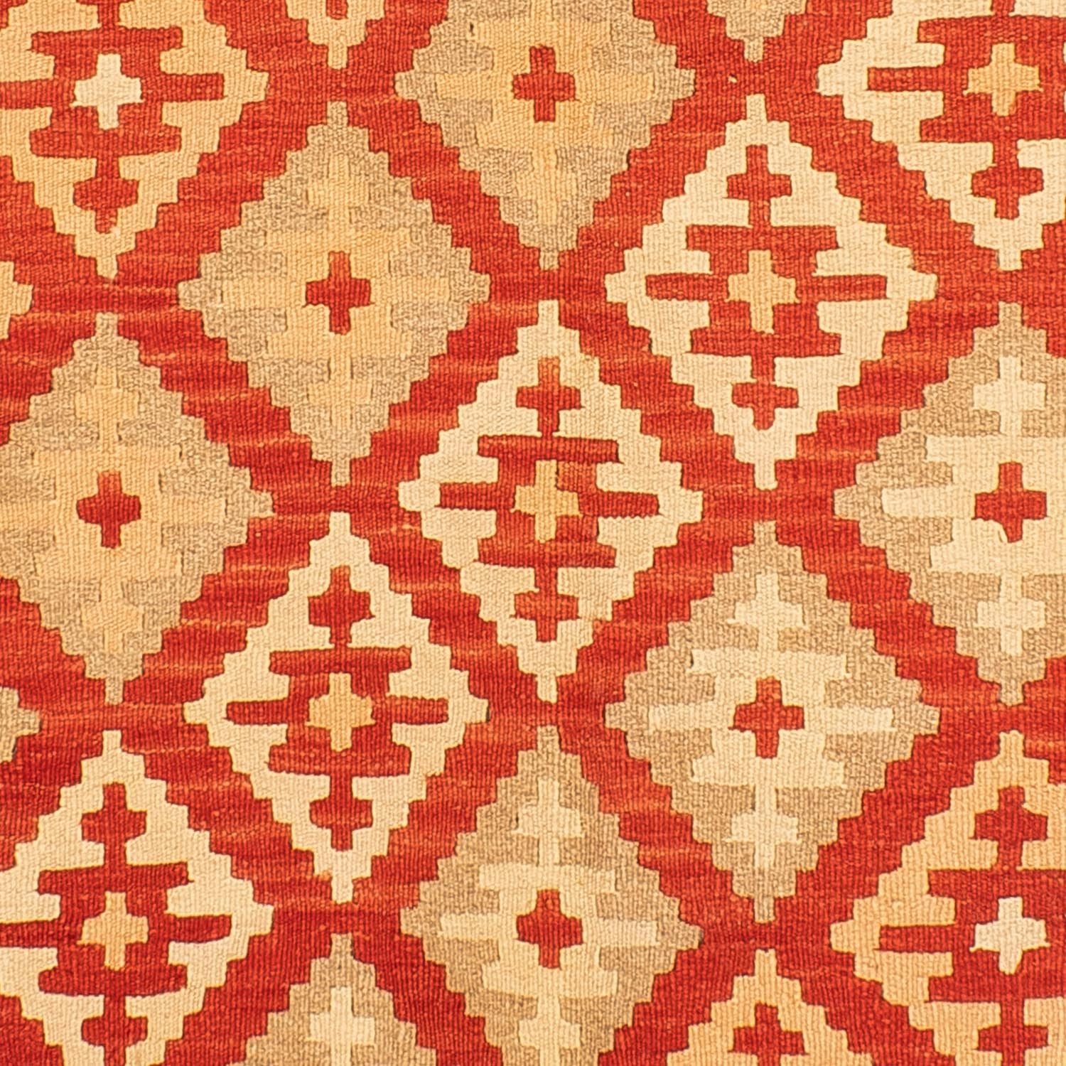 Tapis Kelim - Oriental - 206 x 152 cm - rouge foncé