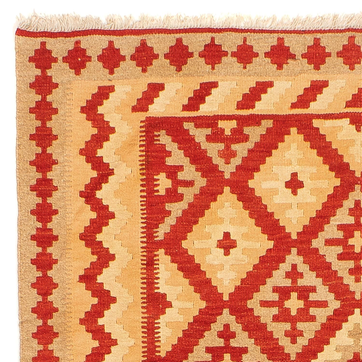 Tapis Kelim - Oriental - 206 x 152 cm - rouge foncé