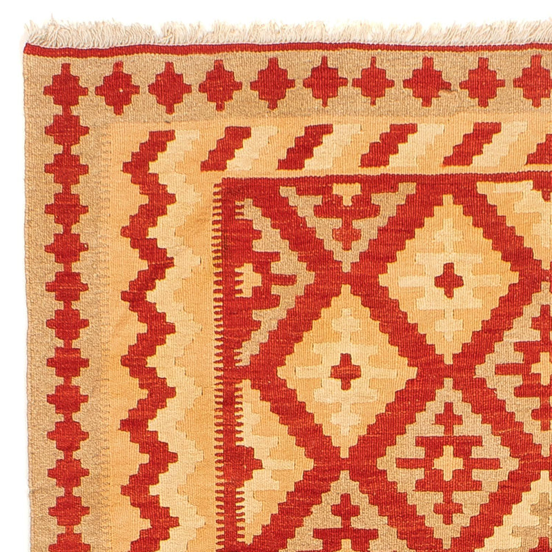 Tapis Kelim - Oriental - 206 x 152 cm - rouge foncé