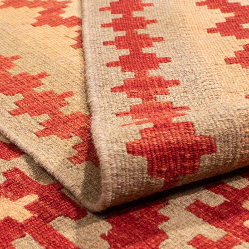 Tapis Kelim - Oriental - 206 x 152 cm - rouge foncé