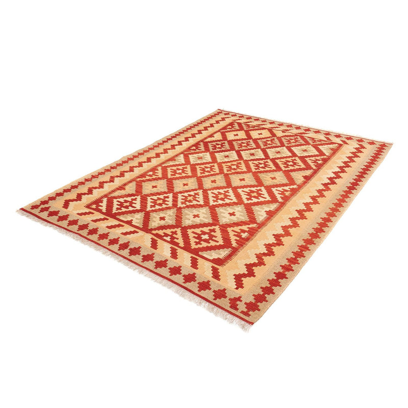 Tapis Kelim - Oriental - 206 x 152 cm - rouge foncé