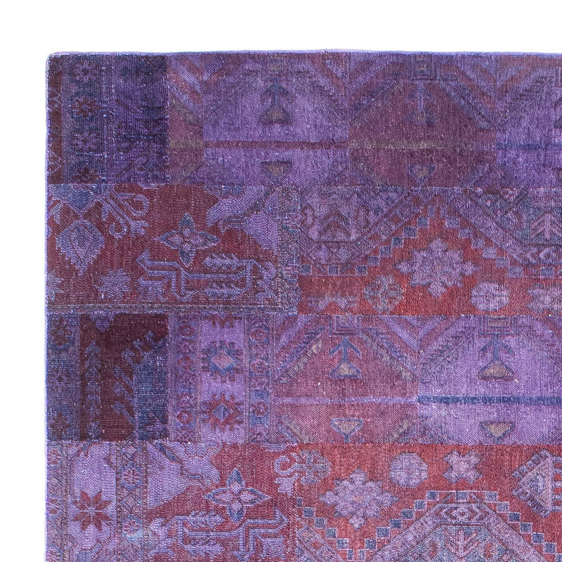 Tapis patchwork - 299 x 239 cm - violet