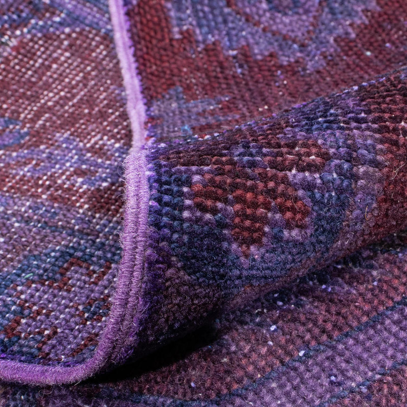 Tapis patchwork - 299 x 239 cm - violet