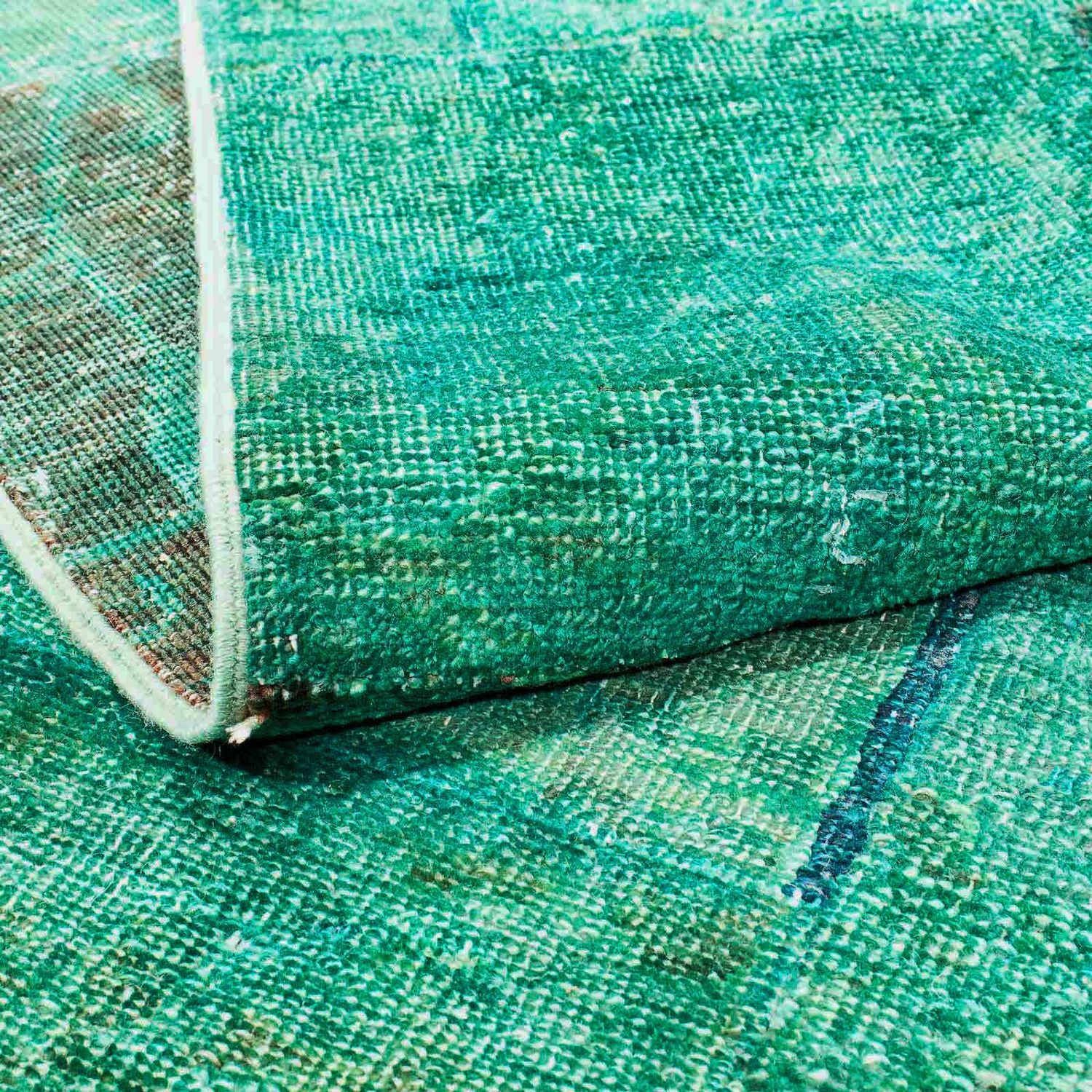 Tapis patchwork - 237 x 156 cm - vert