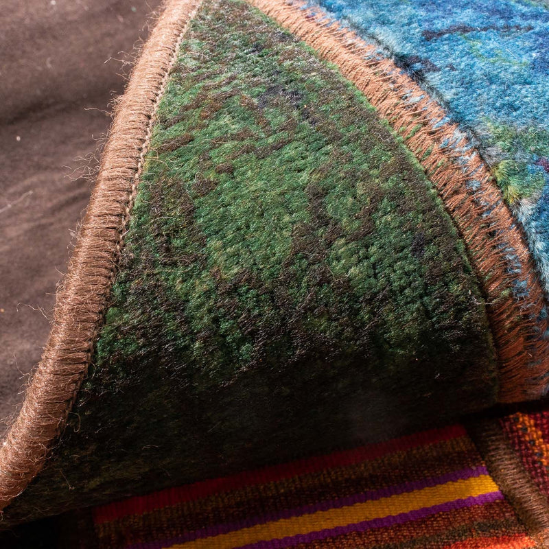 Tapis patchwork - 225 x 164 cm - multicolore