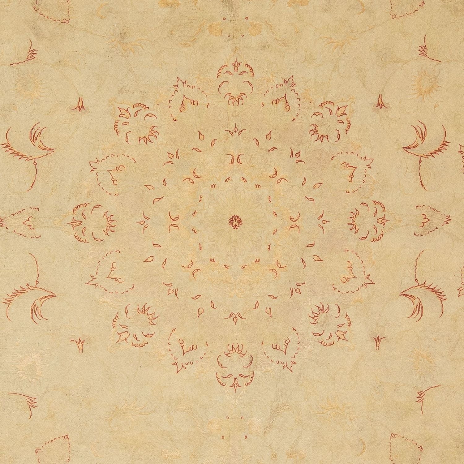 Tapis persan - Tabriz - Royal - 298 x 198 cm - marron clair