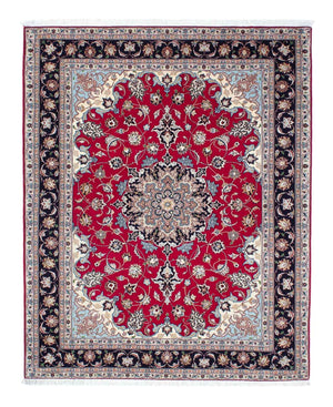 Tapis persan - Tabriz - Royal - 200 x 153 cm - rouge foncé