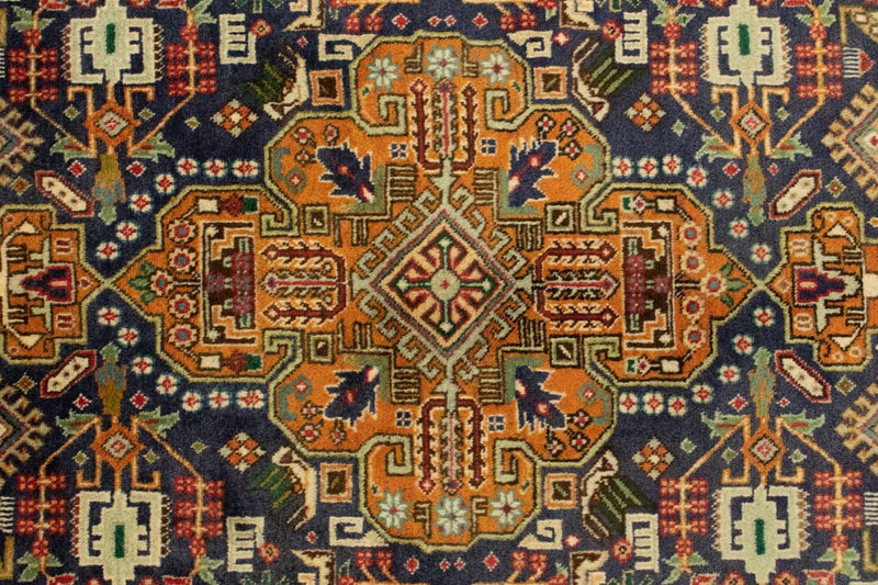 Tapis persan - Tabriz - Royal - 150 x 101 cm - bleu foncé