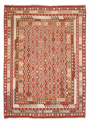 Tapis Kelim - Splash - 271 x 212 cm - multicolore