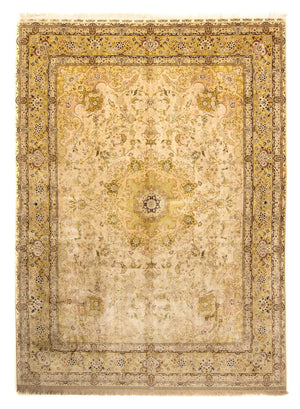 Tapis en soie - Soie Hereke - Premium - 375 x 277 cm - beige