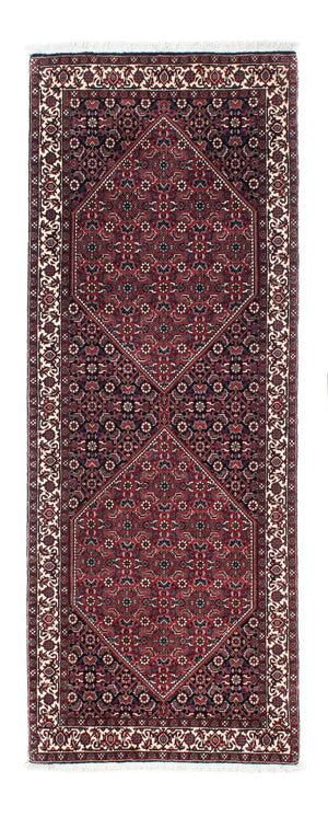 Tapis de couloir Tapis persan - Bidjar - 200 x 76 cm - bleu foncé