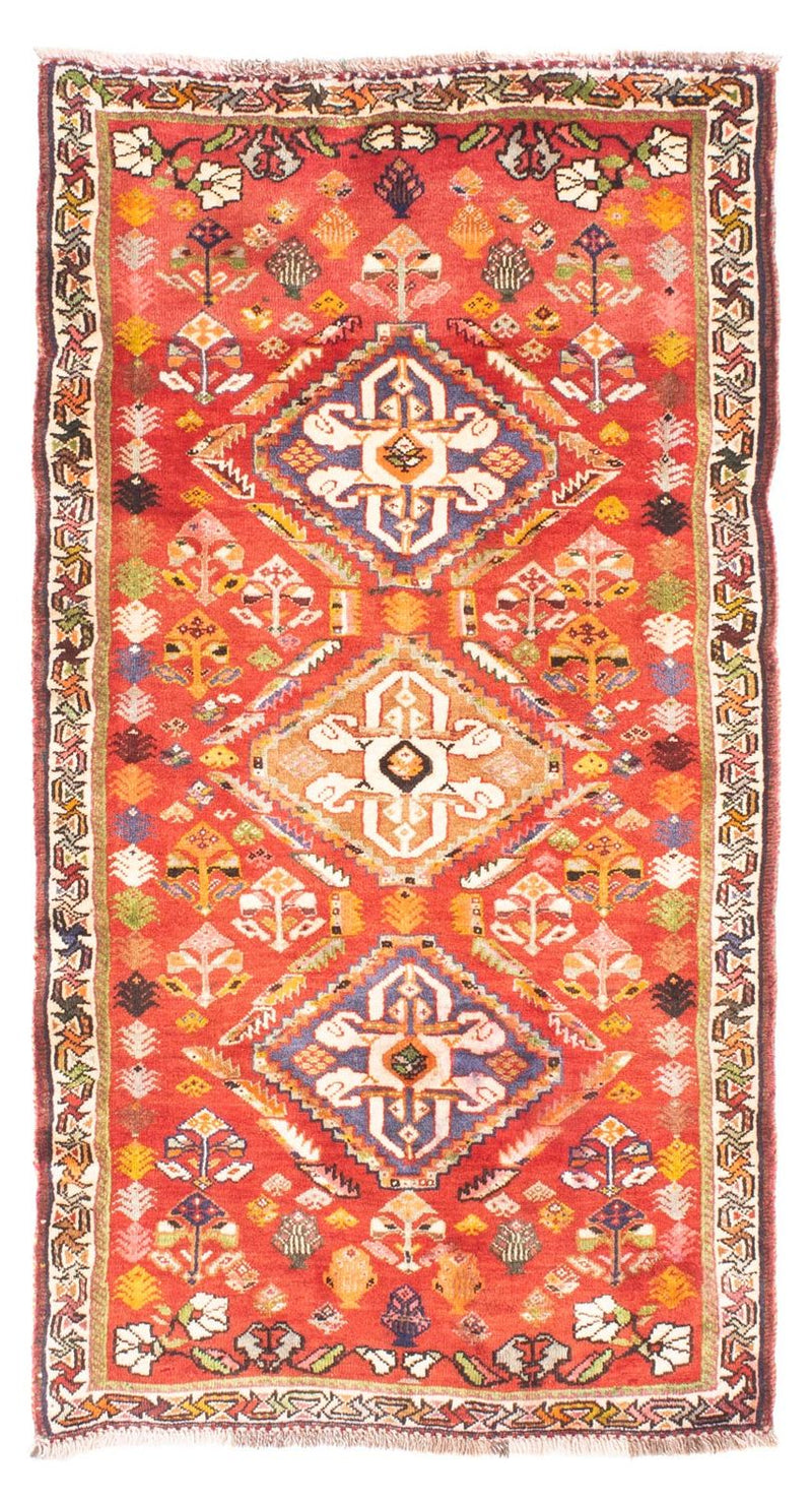 Tapis persan - Nomadic - 152 x 81 cm - rouge