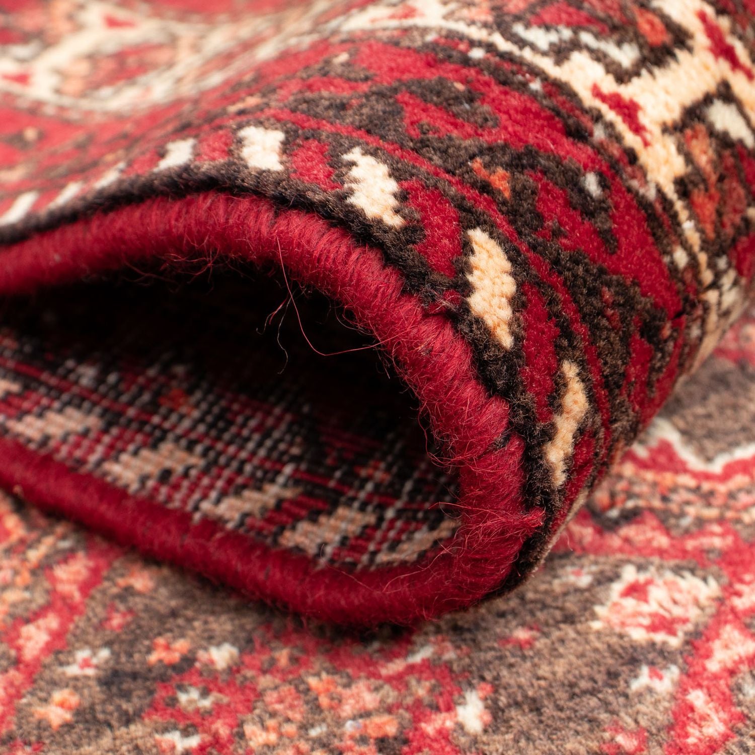 Tapis de couloir Tapis Belutsch - 195 x 99 cm - rouge foncé