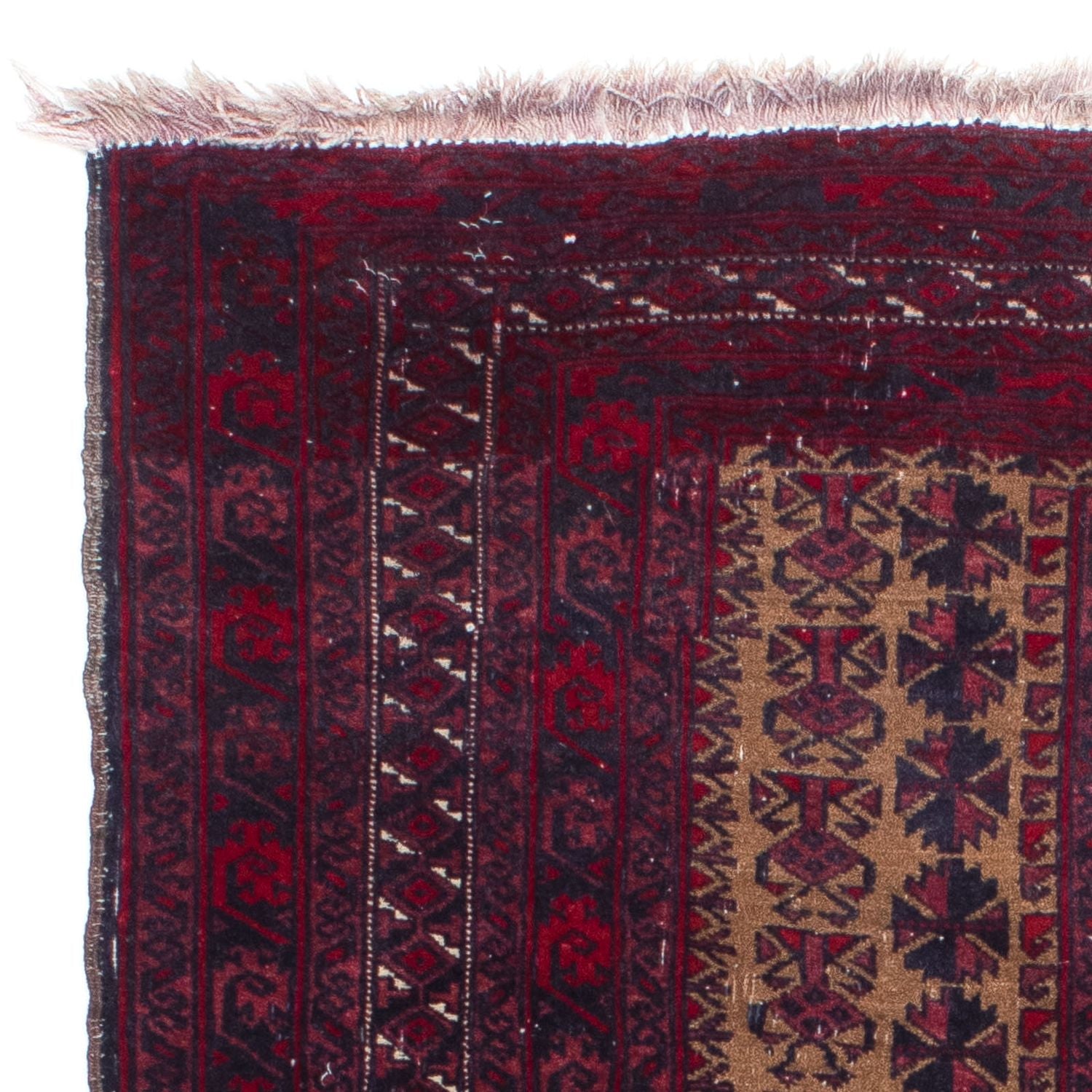 Tapis Belutsch - 125 x 92 cm - rouge foncé