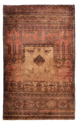 Tapis Belutsch - 172 x 105 cm - marron