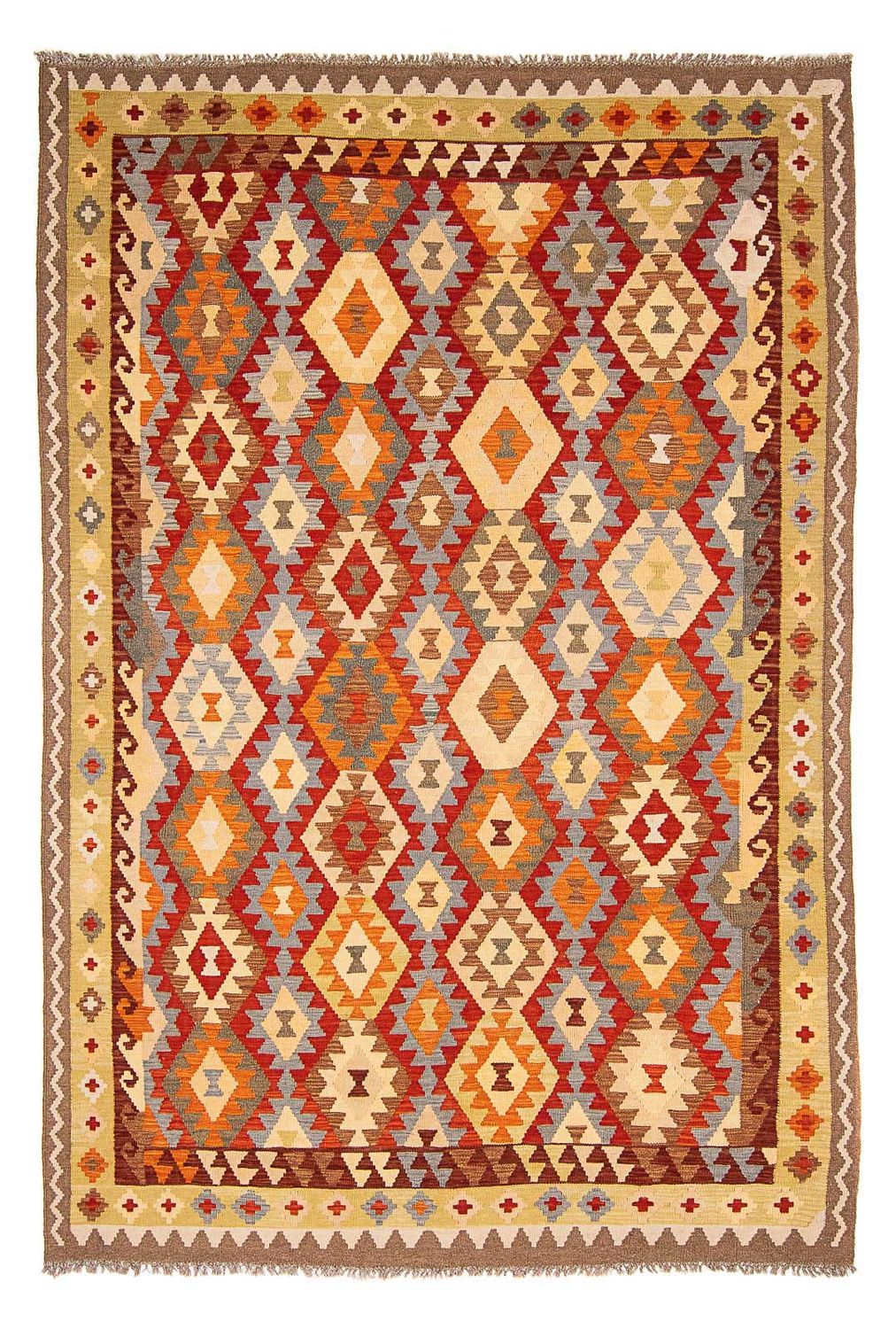 Tapis Kelim - Splash - 296 x 195 cm - multicolore