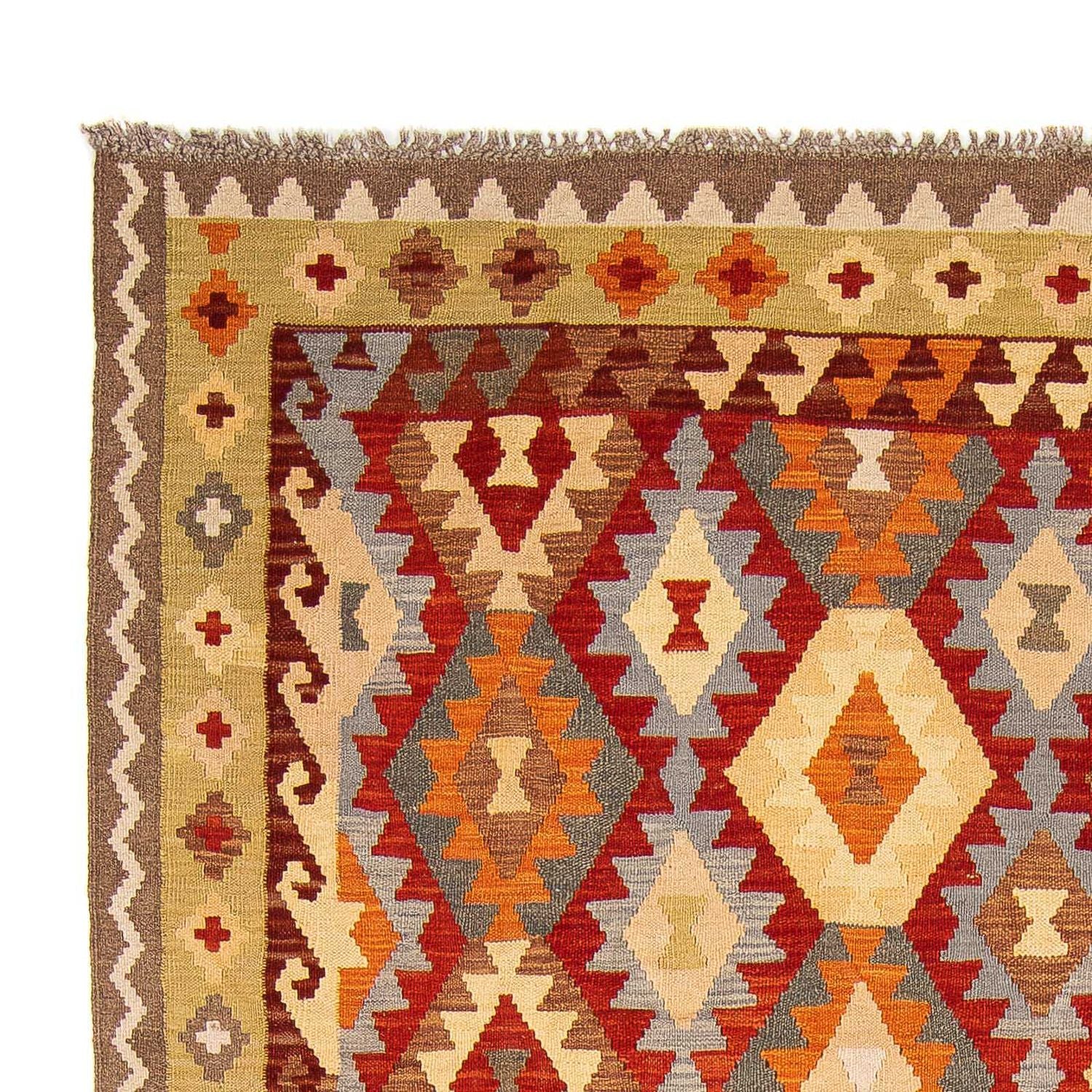 Tapis Kelim - Splash - 296 x 195 cm - multicolore