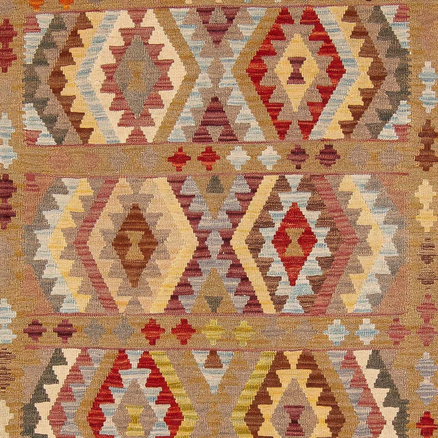 Tapis Kelim - Splash - 292 x 212 cm - multicolore