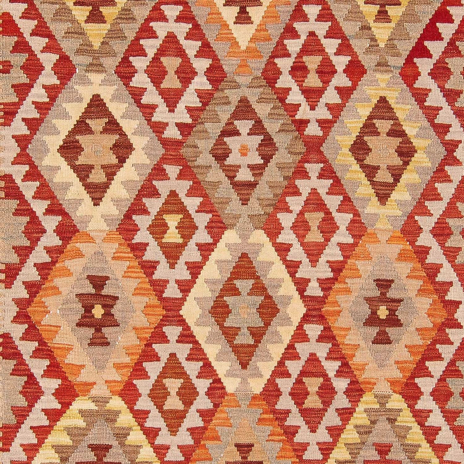 Tapis Kelim - Splash - 297 x 200 cm - marron clair
