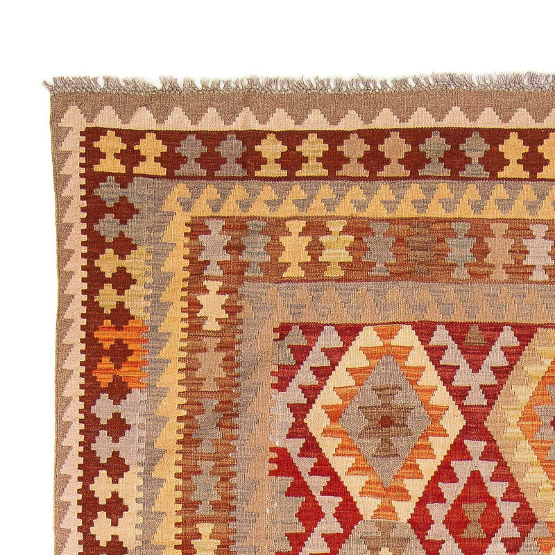 Tapis Kelim - Splash - 297 x 200 cm - marron clair