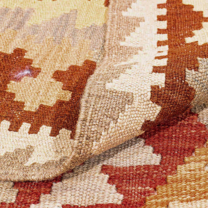 Tapis Kelim - Splash - 297 x 200 cm - marron clair