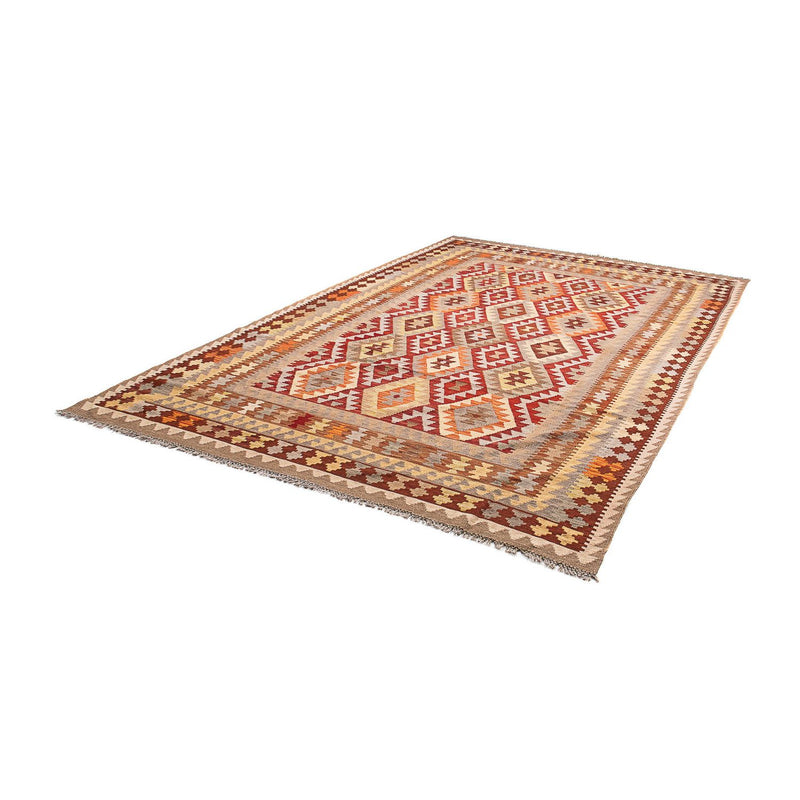 Tapis Kelim - Splash - 297 x 200 cm - marron clair