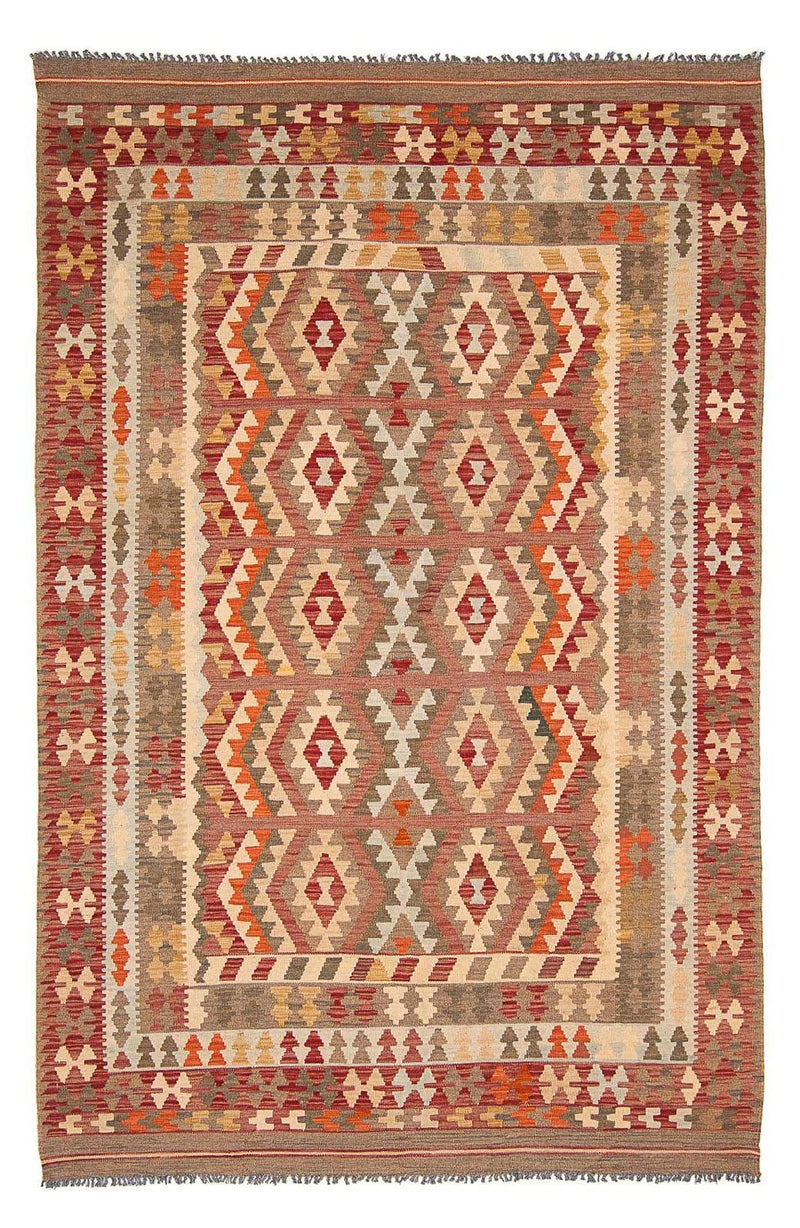 Tapis Kelim - Splash - 296 x 205 cm - multicolore