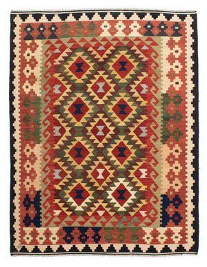 Tapis Kelim - Splash - 176 x 155 cm - multicolore