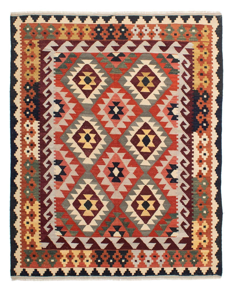 Tapis Kelim - Splash - 207 x 163 cm - multicolore