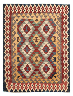 Tapis Kelim - Splash - 203 x 153 cm - multicolore