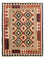 Tapis Kelim - Splash - 189 x 152 cm - multicolore