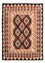 Tapis Kelim - Splash - 202 x 151 cm - multicolore