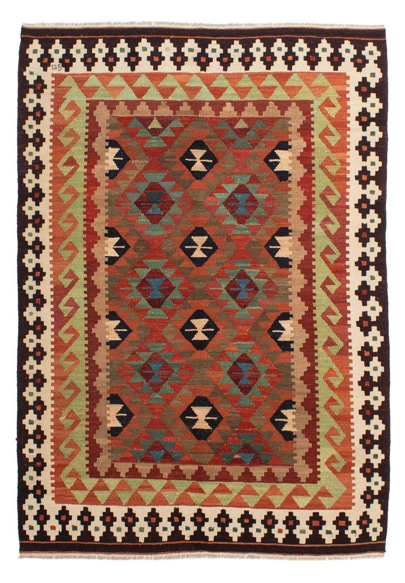 Tapis Kelim - Splash - 211 x 154 cm - multicolore