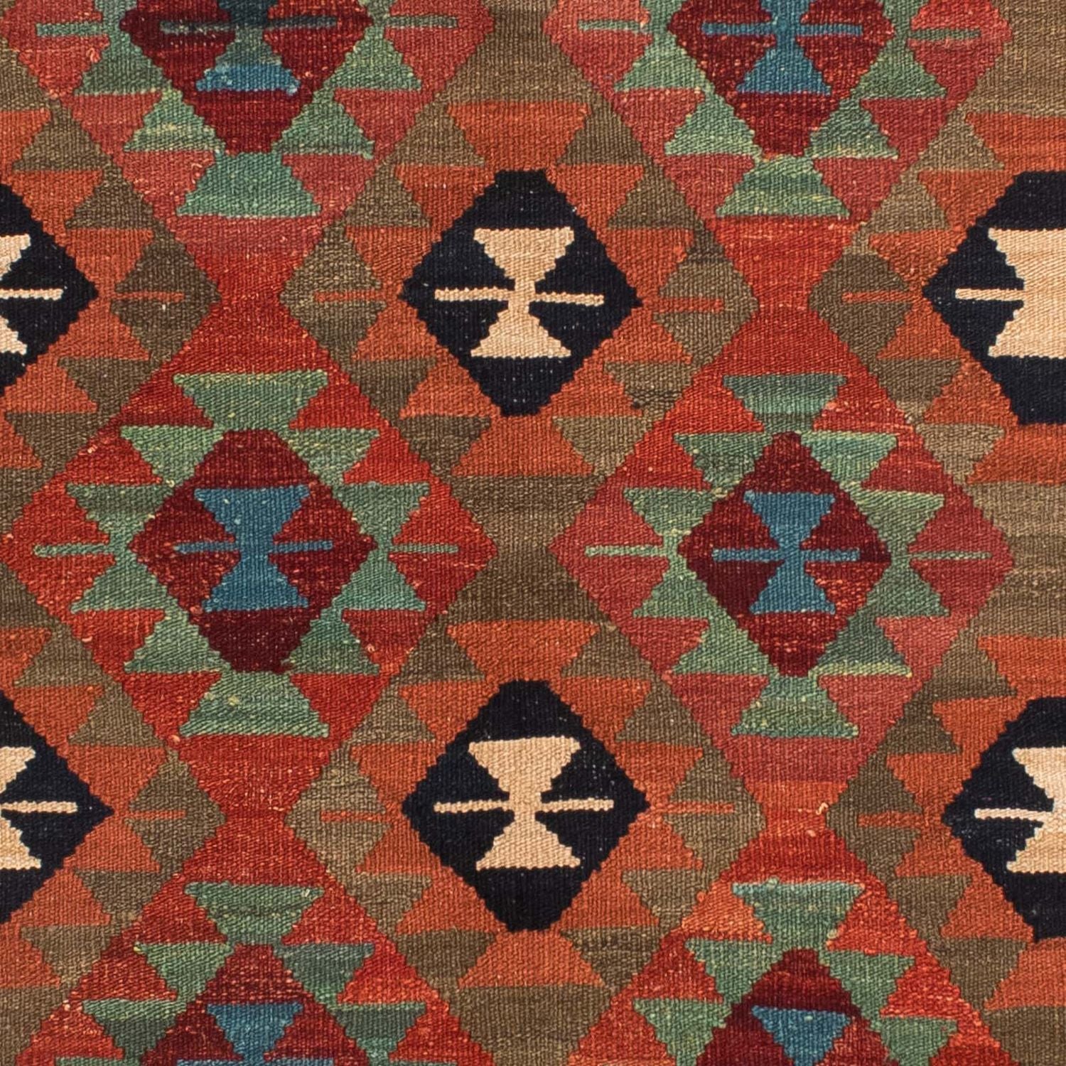 Tapis Kelim - Splash - 211 x 154 cm - multicolore
