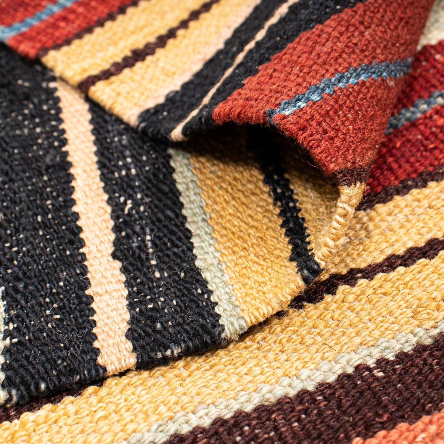 Tapis Kelim - Splash - 190 x 147 cm - multicolore