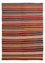 Tapis Kelim - Splash - 204 x 145 cm - multicolore
