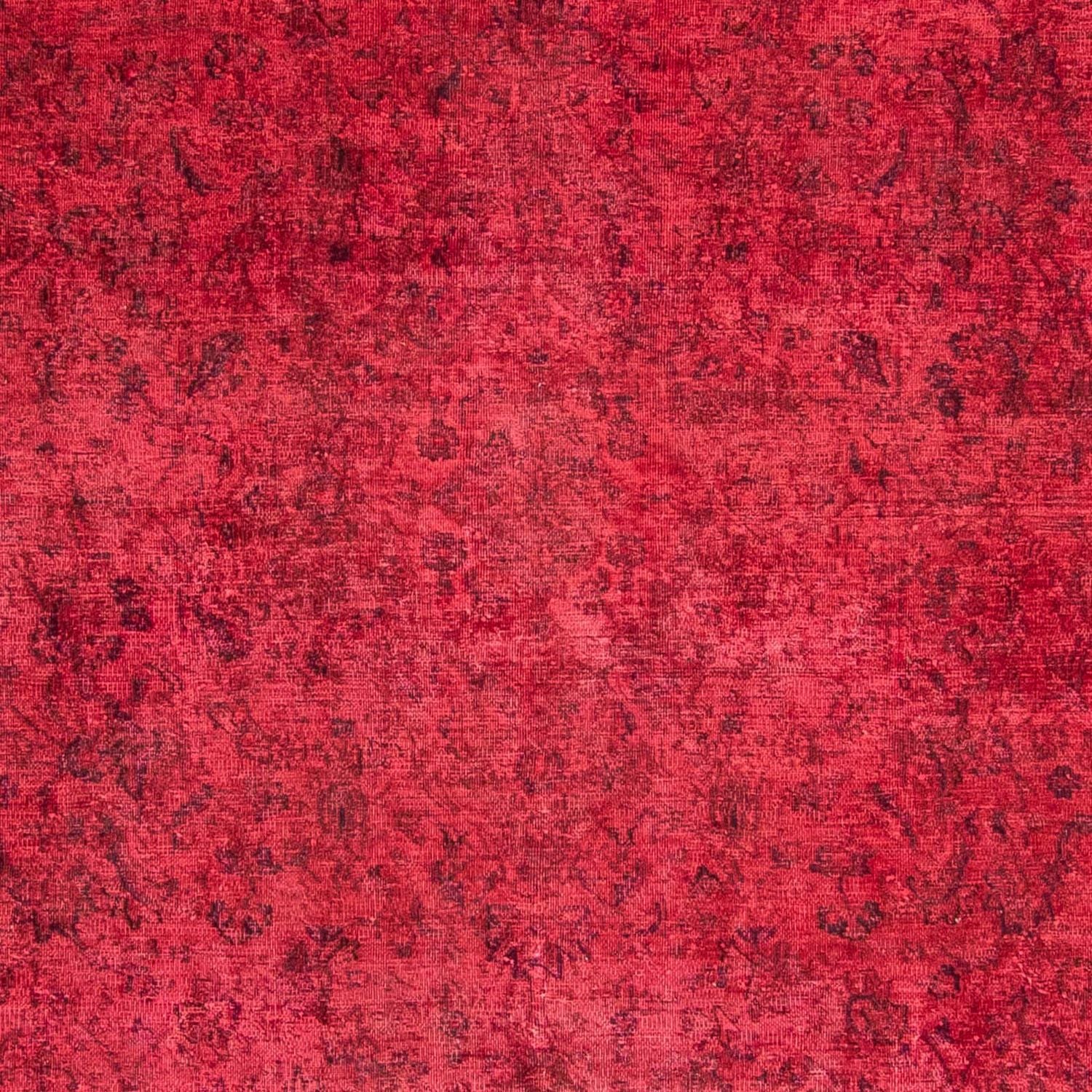 Tapis vintage - 344 x 259 cm - rouge foncé